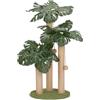 TentHome Tiragraffi per Gatti, Albero da Tiragraffi Graffiatoio in Sisal, Giochi per gli Animali da Casa per Gatti Adulti, Grandi e Piccoli, Carino Gattino, a Forma di Palma con Palline Pendenti Palo (verde2)