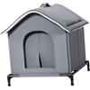 Sharplace Cuccia per Gatti da Esterno, Cuccia rialzata per Gatti randagi, rifugio per fienile, Cortile, Giardino, XL