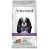 Amanova Mature Mini Fish Delicacy, Cibo per Cani, Ricetta a Basso Contenuto di Cereali con Pesce Fresco, con Probiotici e Prebiotici, 2 kg