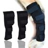 9-Jet Ecommence Tutore per gamba posteriore per cani - Canine Wrap protegge (1 paio)