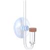 GOTOTOP Diffusore di CO2 per Acquario con Ventosa Impianti di Acqua Refiner Atomizer Trasparente Acrilico Acquario Contatore di Bolle di Anidride carbonica (L, M, S)(S)