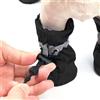 HalcyonFit 4 scarpe impermeabili per cani di piccola taglia, proteggono le zampe del tuo animale domestico e tienile asciutte, stivali da pioggia per cani (nero, XS)