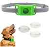 Generico Collare antipulci e zecche per cani, in silicone naturale, impermeabile, regolabile, con 3 capsule antizecche (verde)