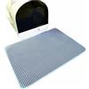 RUILBJM Tappetino Gatto Tappetino Per Lettiera Mat Gatti Grandi Fori Impermeabile Doppio Strato Cat Litter Mat Lettiera Gatto A Nido D'Ape Gattino Semplice Colore Unito Pet Rug (Blu,40x50 cm)
