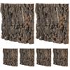 LOLIPPYY 6 Pezzi Sfondo in Corteccia di Sughero Naturale per Rettili, Set 6 Pezzi 15X15 CM, Decorazione per Terrari e Acquari Texture 3D, Adatto per Gechi Leopardo, Tartarughe e Camaleonti,
