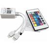 Vrabocry Mini RGB 10 M/5 m striscia di controllo LED con 2 prese, compatibile con Alexa e Google Home, telecomando/timer senza fili di smartphone, per tutte le strisce LED RGB