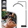 SXLIGHT Lampada per Extension Ciglia - Lampada a LED a Mezzaluna per Tatuatori, Onicotecnici, Estetisti Lampada a Luce Fredda E Calda con Luminosità E Altezza Regolabili - con Supporto per Telefono
