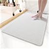 MTWSJIA Tappetino da bagno per doccia interna, 40 x 60 cm, tappetino da doccia in luffa, antiscivolo, anti muffa, antibatterico, morbido PVC, tappetino da bagno per bagno e doccia bagnata