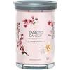 Yankee Candle Signature Candela Profumata, Ciliegia Rosa E Vaniglia in Tumbler Grande, Candele di Miscela di Cera di Soia Lunga Durata, Regalo per le Donne