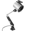 Naroote Lampada da lavoro a LED, faro da lavoro a LED multiuso, libri di lettura per la manutenzione di ricambi auto per officina meccanica per tornio(Silver black)