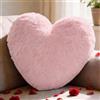 Bcuuozeeing Cuscino Cuore, Cuscino a Forma di Cuore - 36 x 46 cm - Rosa Cuscino di Peluche a Forma di Cuore, Decorativo Love Aesthetic, Regalo di San Valentino per Soggiorno, Divano, Camera da Letto, Letto