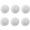 Ozgkee 6PCS LED Puck Luci con Telecomando Dimmerabile Rotonda Lampada per Sotto Armadio Controilluminazione Bianco