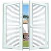 GQINGHUA Pellicola per Finestre Privacy 55 x 125 cm, Non Adesivo, Impermeabile, Traslucido Decorative,Protezione Solare, per Casa Cucina Ufficio Pellicola, per Ufficio Bagno, Banda