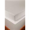 HEFEL Lenzuolo con angoli elasticizzati in jersey, 16 colori, tencel™ e cotone, 3 misure (champagne, 140-160 x 200-220 cm)