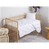 IlGruppone Piumino Per Bambino Lettino 110x125 Cm 100/200/300 Gr 4 Stagioni Estate/Inverno Anallergico Trapunta Coperta Da Culla Trapuntina Traspirante Antiacaro - Bianco - 300 Grammi
