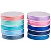 Craftdady - 10 rotoli da 100 metri di corda in poliestere e nylon per bracciali, 0,8 mm, corda per nodi cinesi, corda intrecciata a mano, per lavori con perline, per collane fai da te, per la