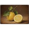 SUPERDANT Cartelli In Metallo Vintage A Forma di Limone Targhe di Latta Giallo con Limone Insegne In Metallo Vintage con Frutta Arte Murale per Cucina Divertente Decorazione per Ristorante 30x20cm