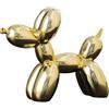 YOYUMI Scultura Cane Palloncino Statue - Decorazione in Resina con Superficie Brillante, Decorare il Soggiorno Camera da Letto Vetrina e Ufficio, Giallo 18 * 20 * 9 cm