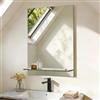 S'AFIELINA Specchio da bagno con ripiano 50x70 cm, specchio da parete con ripiano, Adatto a bagni, soggiorni, residenze studentesche, case per ospiti, ecc