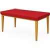 BIANCALUNA - Copritavolo rettangolare Genius tinta unita Anti Macchia - 12 posti estensibile da 90x180 fino a 100x200 cm Made in Italy - Rosso