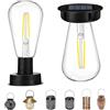 Skeadex 2 lampadine solari di ricambio, modulo solare, 7 cm, ricambio con lampadina a LED luminosa, impermeabile, 600 mAh, per lampade da giardino, lanterna solare, decorazione fai da te (2 x 7 cm)