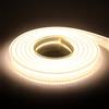 KISUFU DC 220V COB Striscia LED Flessibile, IP65 Impermeabile, Super Luminoso,Dimmerabile Nastri LED ad Alta Luminosità da 360 LED/m Luci LED con Cavo di Alimentazione (2m, Bianco naturale)