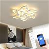 Tetipa Lampada da soffitto dimmerabile a LED a risparmio energetico con app, telecomando, cambia colore, per soggiorno, camera da letto, cameretta dei bambini