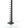 ZStyle BBB ITALIA Libreria SAPIENS a colonna verticale scaffale autoportante con ripiani (152 cm, Antracite)
