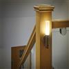 Auraglow Smart Lampada da parete con sensore LED, portatile, ricaricabile, per interni, base magnetica (2 pezzi, legno di noce)