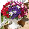 ASTNIC 4 Pezzi Fiori Finti da Esterno, Fiori Artificiali Piante Finte da Esterno, Petunia Pianta Finta Fiori di Seta Resistente ai Raggi UV, Fiori Finti da Interno Decorazioni da Balcone Matrimoni