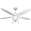Zephir ZFS9110B Ventilatore da Soffitto con Lampada, Bianco