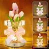 Ruaizel Lampade a Fiori di Tulipano, Lampada a LED a Forma di Tulipano, Regalo per Donne e Mamme, Lampada da Tavolo a LED con Controllo Touch Ricaricabile USB, per Soggiorno, Camera da Letto