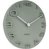 Karlsson Orologio da Parete On The Edge Jungle Green, con Manico Cromato