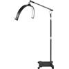Ciounmb Lampada a LED per ciglia: design a mezzaluna, regolabile a 350°, 3200K-5600K, dimmerabile, telecomando, supporto per telefono ideale per estensioni ciglia, tatuaggi e studi di bellezza (diametro