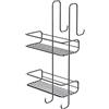 GEDY G-Tito portaoggetti Doccia Cromato, 2 contenitori rettangolari, Misure e Peso: 49X24X22 CM & 0,762 kg, Portaoggetti Bagno Realizzato in Acciaio Inox, Design R&S Gedy, 2 Anni di Garanzia