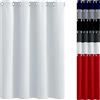 JIAHAO Tende Blackout 90 x 160 cm Privacy Migliorata Tende Insonorizzanti Eleganza e Funzionalità per Interni Finestre con Anelli 1 Pezzi, Bianco