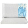 Nuvole di Sonno Kaysa Coppia Cuscini Saponetta Memory Foam HD Ortopedico Alti 13cm