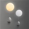 DUNMW LED Luna Astronauta Applique da Parete 3D Stampa Luna Illuminazione Notturna Camera Bambini Decorativa 3 Luce 15 CM