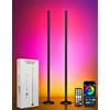 OUTON Lampada da Terra LED 2-Pezzi, RGBIC Dimmerabile Piantana