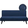 AOUHMN Copridivano Senza Braccioli, Copridivano 2-3 Posti Elasticizzato Impermeabile Universale Spandex Cotone Antigraffio Gatto e Lavabile Protezione per Mobili per Divano Pieghevole,Blu,160×190cm