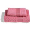 Caleffi - Set Asciugamani Bagno Viso e Bidet Morbida Spugna 100% Cotone Jacquard, 1 Asciugamano Viso 60x110 cm + 1 Asciugamano Bidet Ospite 40x60 cm Assorbenti Resistenti a Lavaggi Frequenti, Durevoli