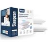 SLEEPZEN Copricuscino Letto 35x35 cm Impermeabili, Set da 2, Cotone, Qualità Superiore Certificata Oeko-Tex®, Federe Cuscini Letto con Cerniera, Traspirante, Morbida, Silenziosa, Ipoallergenica
