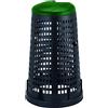 Stefanplast 24705 Trespolo con Coperchio, Plastica, Nero/Verde