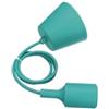 DOBO® E27 portalampada pendente soffitto porta luce sospensione Lampada Silicone tela (Verde)