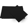 BANZAII TEXTILE INNOVATOR ONLINE Banzaii Set Asciugamano 95 x 55 cm + Telo Ospite 35 x 55 cm in Microfibra Assorbenti, Leggeri, Compatti ad Asciugatura Rapida Ideali per Piscina, Spiaggia, Palestra, Viaggi, Nero