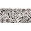 IlGruppone Tappeto Cucina in Ciniglia Passatoia Multiuso Ingresso Corridoio Antiscivolo Prodotto Italiano Disegni Piazzati Cotone Varie Misure Lavabile in Lavatrice - Cementine Grigio - 57x85 cm