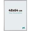 yd. Your Decoration - Cornice Puzzle 48x64 - Argento Lucente - Cornice Puzzle 500-1000 pezzi - Plastica Cornice portafoto - Annecy