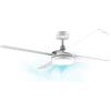Cecotec Ventilatore da soffitto EnergySilence Aero 5200 White Line. 60 W 52" con luce led, telecomando, 3 velocità, 4 pale e modalità inverno-estate.