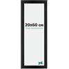 yd. Your Decoration - Cornice 20x60 cm - Nero Opaco - Decorativa Parete in Legno con Vetro in acryl - Antiriflesso - 20x60 Cornice - Mura