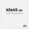 yd. Your Decoration - Cornice per foto 45 x 45 cm, colore bianco lucido, cornice in plastica con vetro acrilico - cornice 45 x 45 cm - Annecy